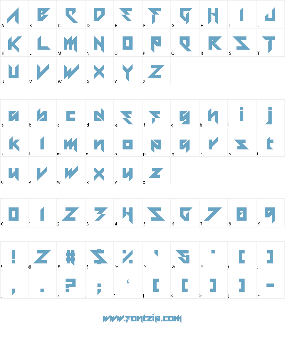 Blessings of Babylon Font Character